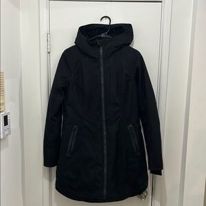 Athleta Black Hooded Jacket